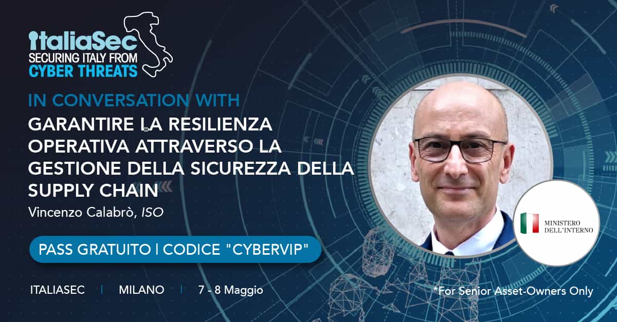 Vincenzo Calabro' | Gestione della Sicurezza della Supply Chain